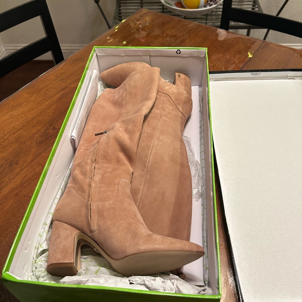 Sam Edelman Tan Suede Heeled Boots
